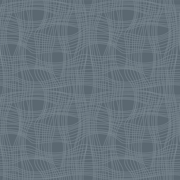 Premium Vector | Seamless wavy lines on gray background