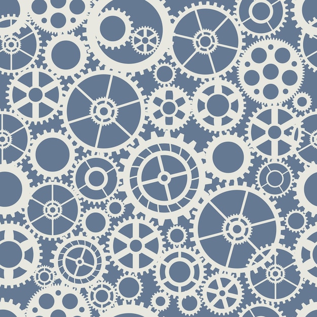 Seamless wheel gear machine pattern industry concept