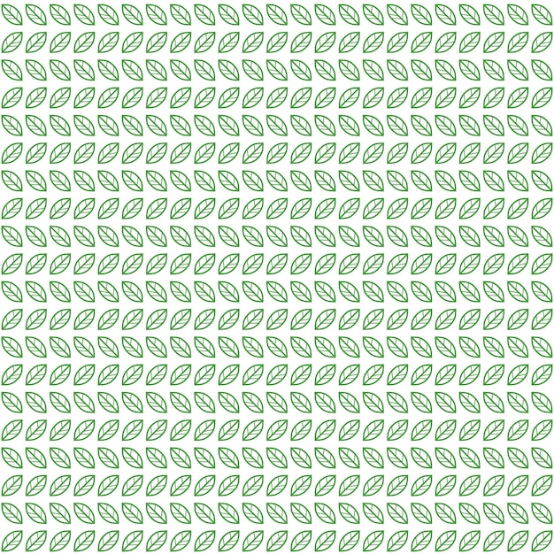 Seamless white pattern with green tea leaves