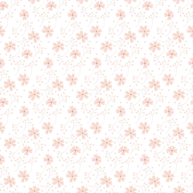 Seamless wildflowers pattern