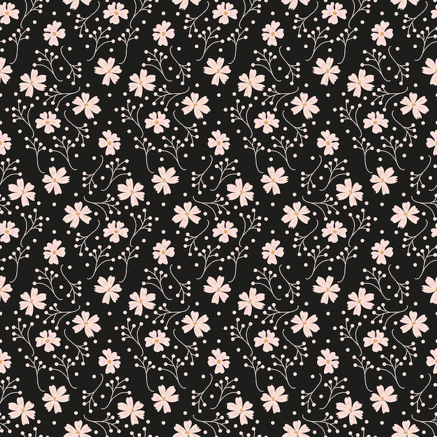 Seamless wildflowers pattern