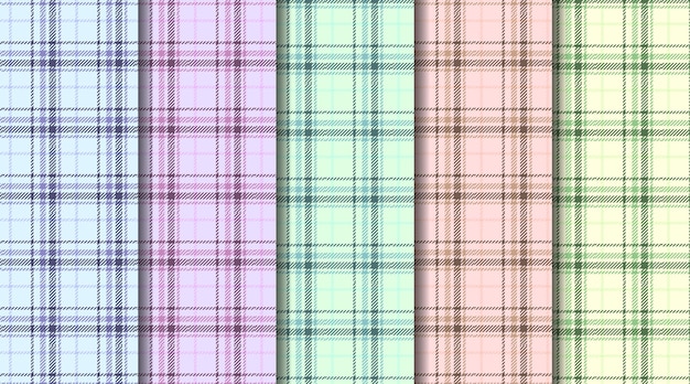 Seamless window check plaid pattern