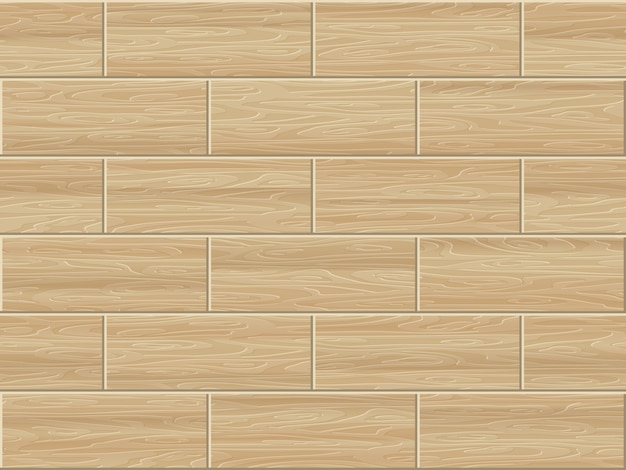 Vector seamless wooden board surface background.