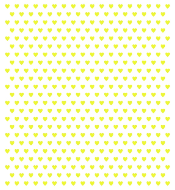 Seamless yellow hearts on a white background hearts pattern vector illustration