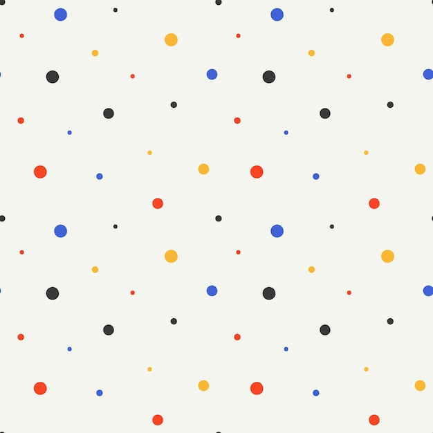 Vector seanless pattern with colorful dots