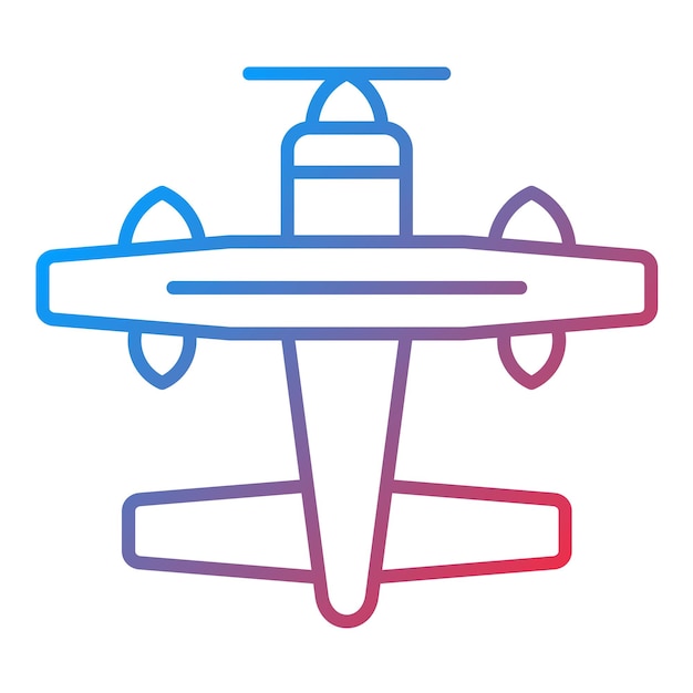 Vector seaplane icon vector image can be used for coastline