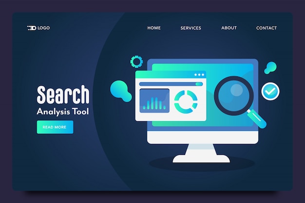 Search analysis landing page