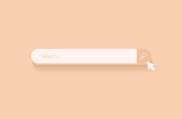 Search bar design element. search bar for ui.