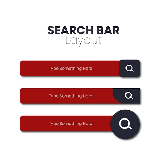 search bar flat design