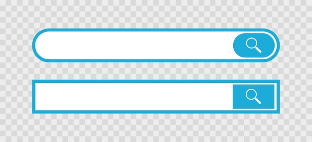 벡터 배너 디자인에 대한 검색 표시줄 파란색 벡터 그림