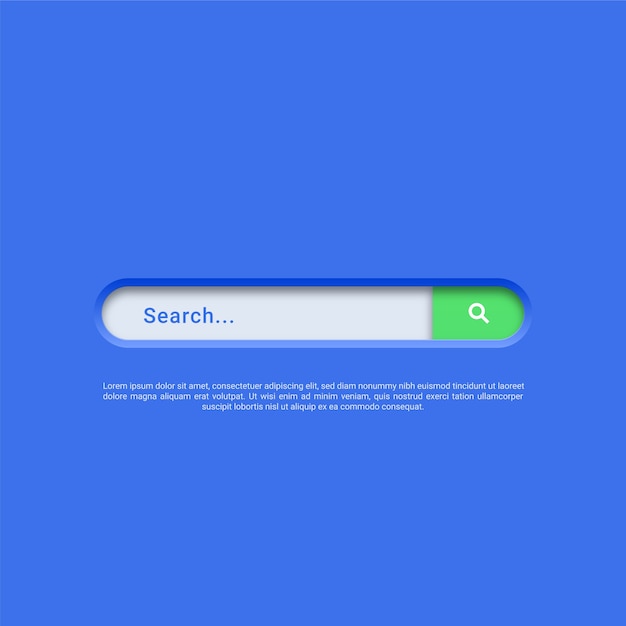Vector search bar illustration
