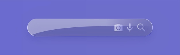 ベクトル 検索バー検索インターネットボックスのウェブサイト影付きのuiバーとvect付きの空白のオンライン検索エンジン