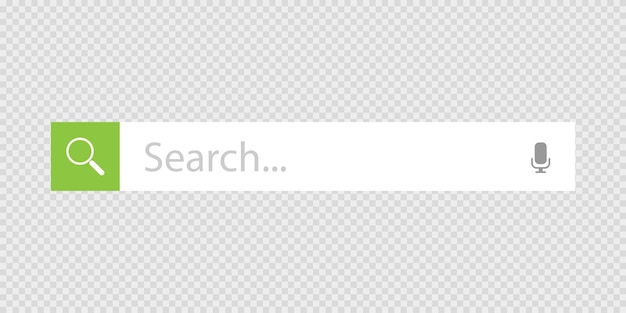 Vector search bar template navigation button menu concept design