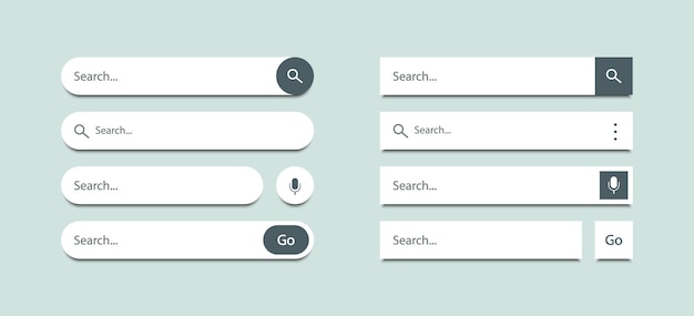 Ui 용 검색 막대 템플릿 디자인 세트