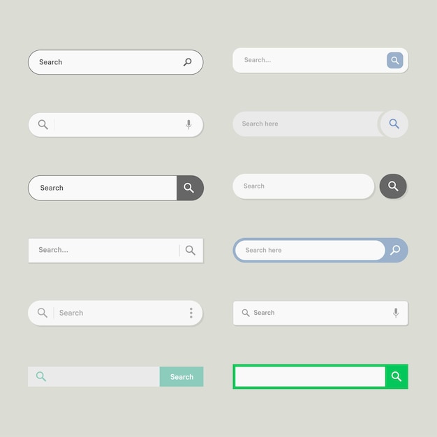 Vector search bar ui design illustration