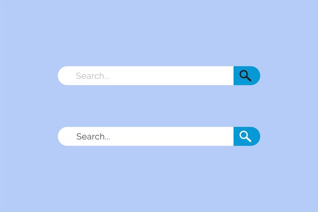 Search bar for ui design and web site website interface element vector illustration