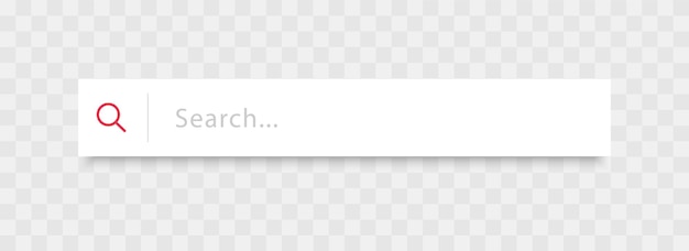 Search bar for ui and web site search box vector element design