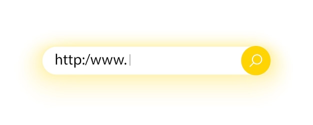Barra di ricerca per l'interfaccia utente e il sito web cerca l'indirizzo e l'icona della barra di navigazione