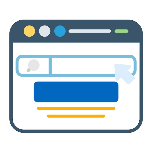 Search Engine Flat Illustration