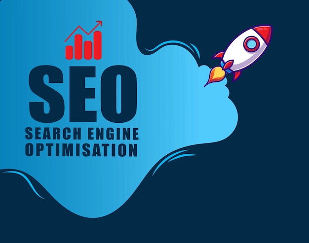 Vettore ottimizzazione dei motori di ricerca background risultato seo ranking di google