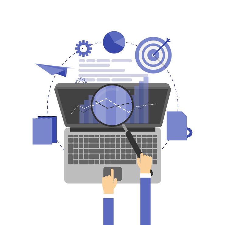 Vector search engine optimization illustration