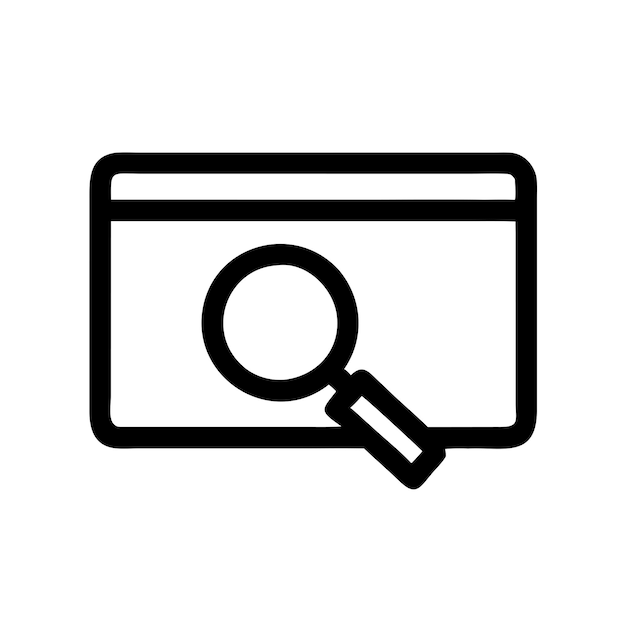 Search Find Magnifying Glass Vector Icon