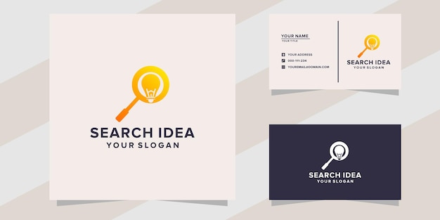 Search idea logo template