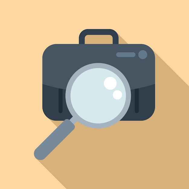 search job manager icon flat vector resume hr looking