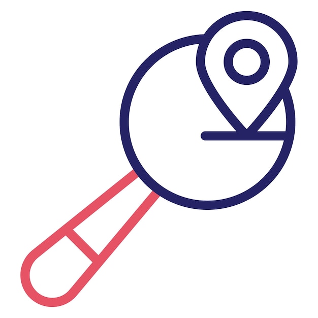 Search Location vector icon illustration of SEO and SEM iconset
