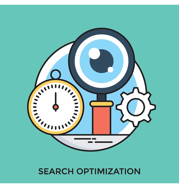 Search Optimization Flat vector Icon