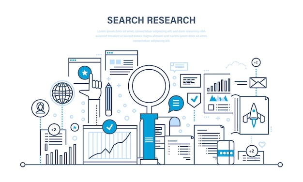 Search research analysis of information services marketing information statistics analytics