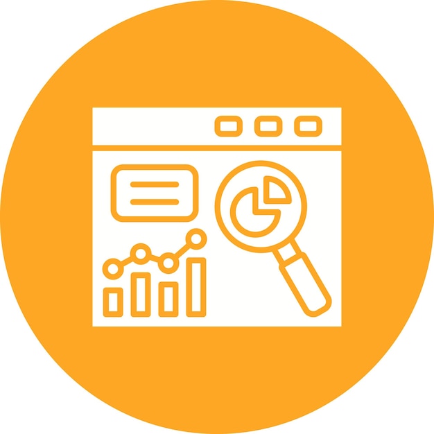 Search Statistics icon vector image Can be used for SEO and SEM