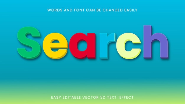 Search text style effects