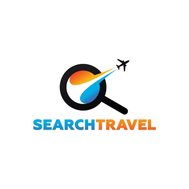 Search Travel Logo Template Design Vector, Emblem, Design Concept, Creative Symbol, Icon