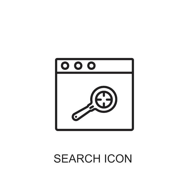 Search vector icon icon