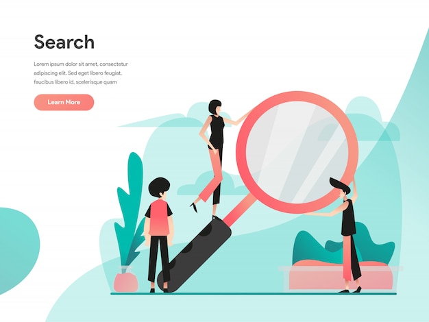 Vector search web banner