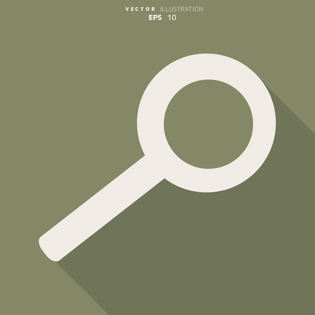Search web icon flat design