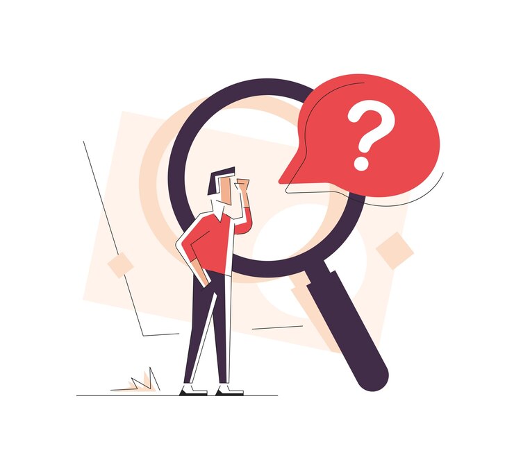 Vector searching for something. research and curiosity, finding new solutions,completion of task