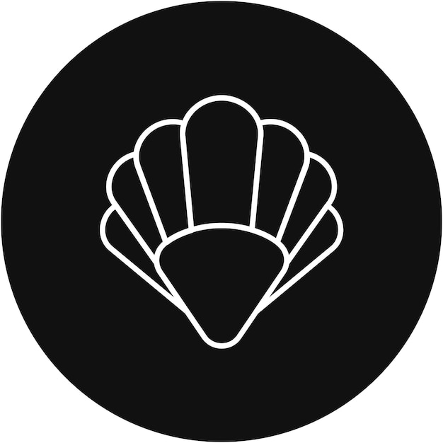 Seashell-icon vectorbeeld Kan worden gebruikt voor Coastline
