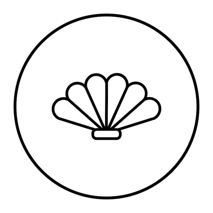 Vector seashell icon