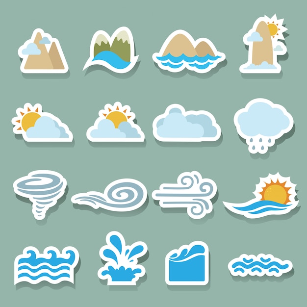 Vector season icons