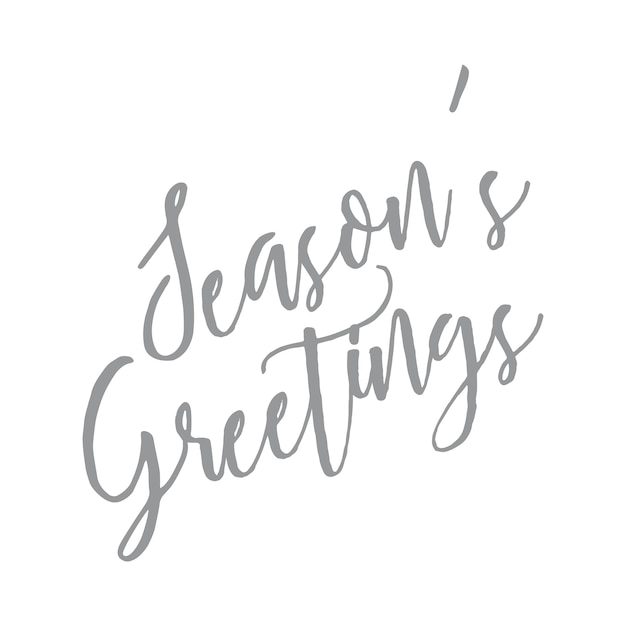 Vector season's greetings - handgeschreven brief citaat