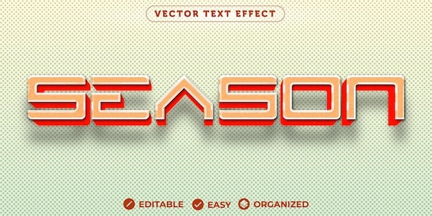 Season Text EffectFully Editable Font Text Effect