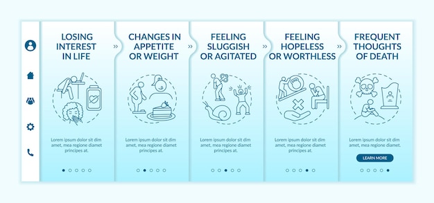 Vector seasonal affective disorder symptoms onboarding template