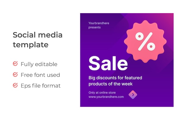 Seasonal sale discount special offer price online shopping store website 3d icon landing page vector illustration black friday internet retail purchase percentage symbol promo post web advertising