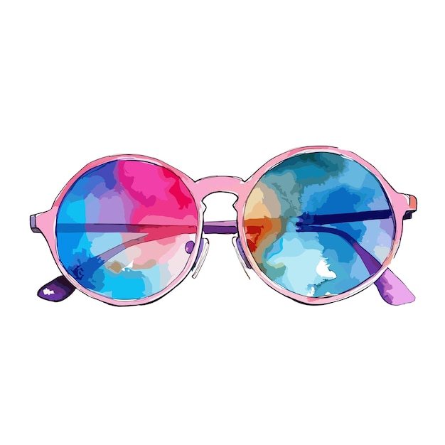 Vector seasonal sunglasses in flat style