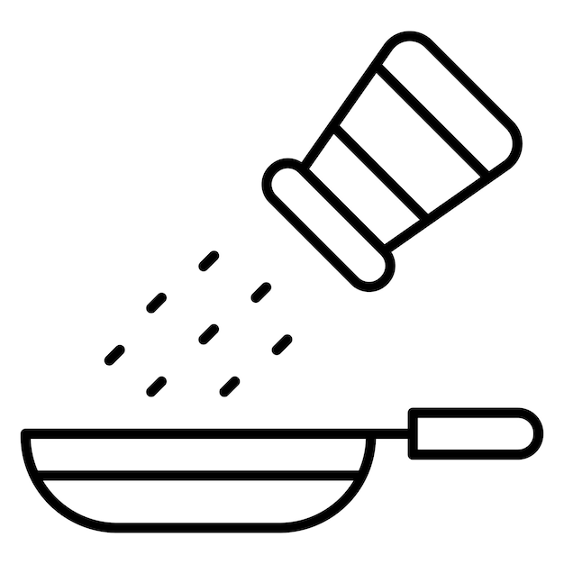 Seasoning Food Vector Illustration Style