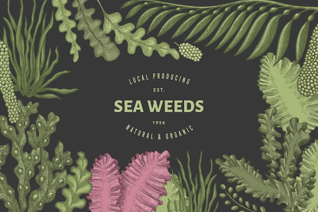 Seaweed banner template