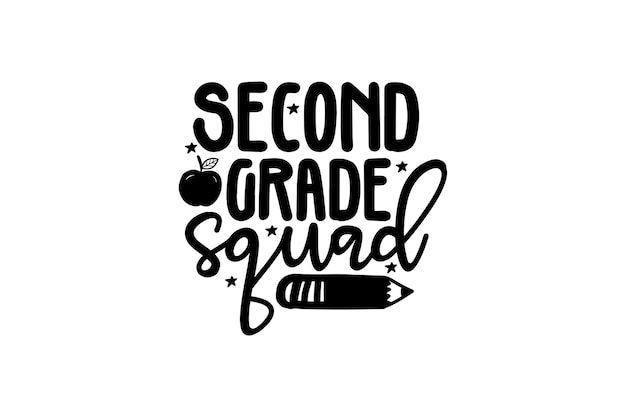 Second grade squad lettering with a pencil.