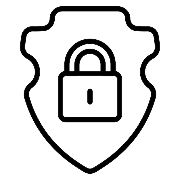 secure badge icon vector image can be used for information security